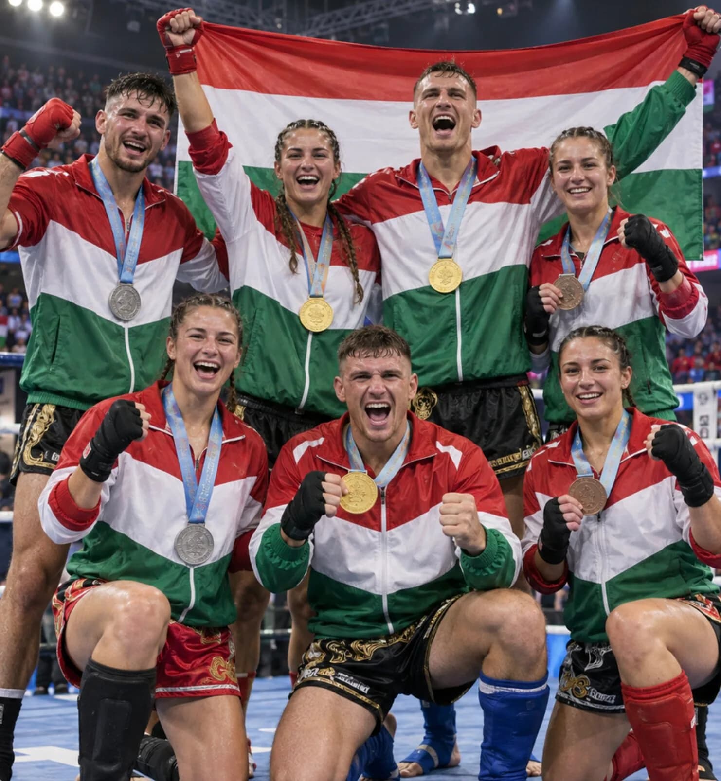 Hét éremmel zárt a magyar muaythai-válogatott: három világbajnoki cím született Pejában