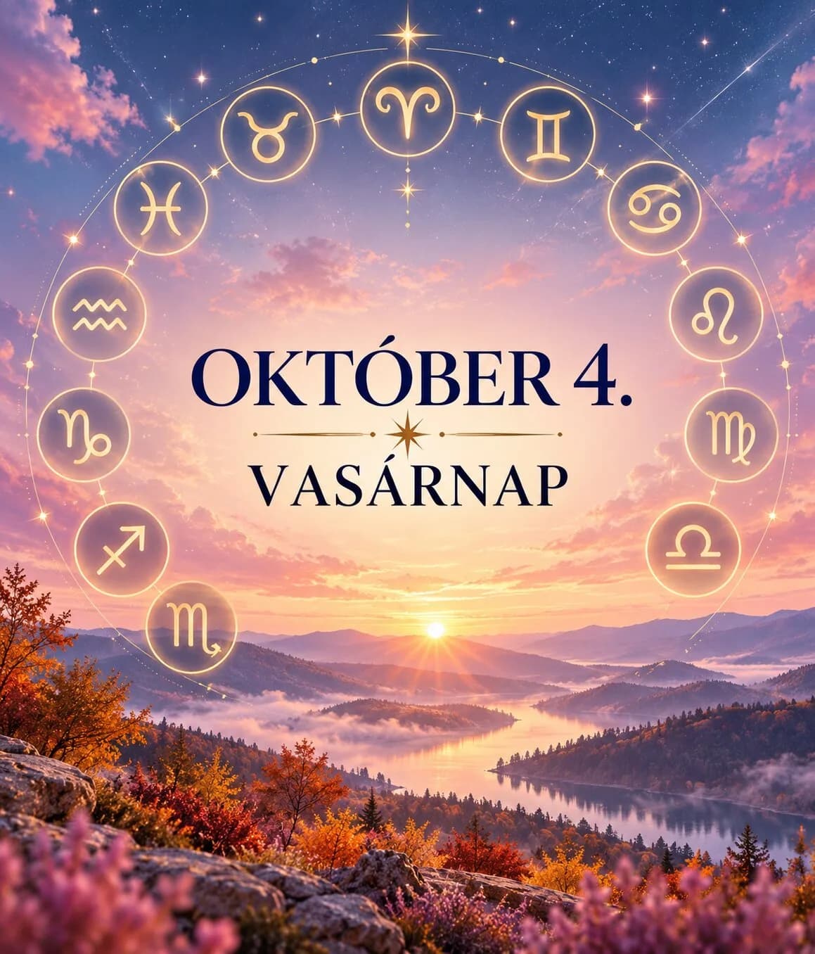 Napi horoszkóp 2026. október 4-re: váratlan felismerés hozhat fordulatot több jegynek